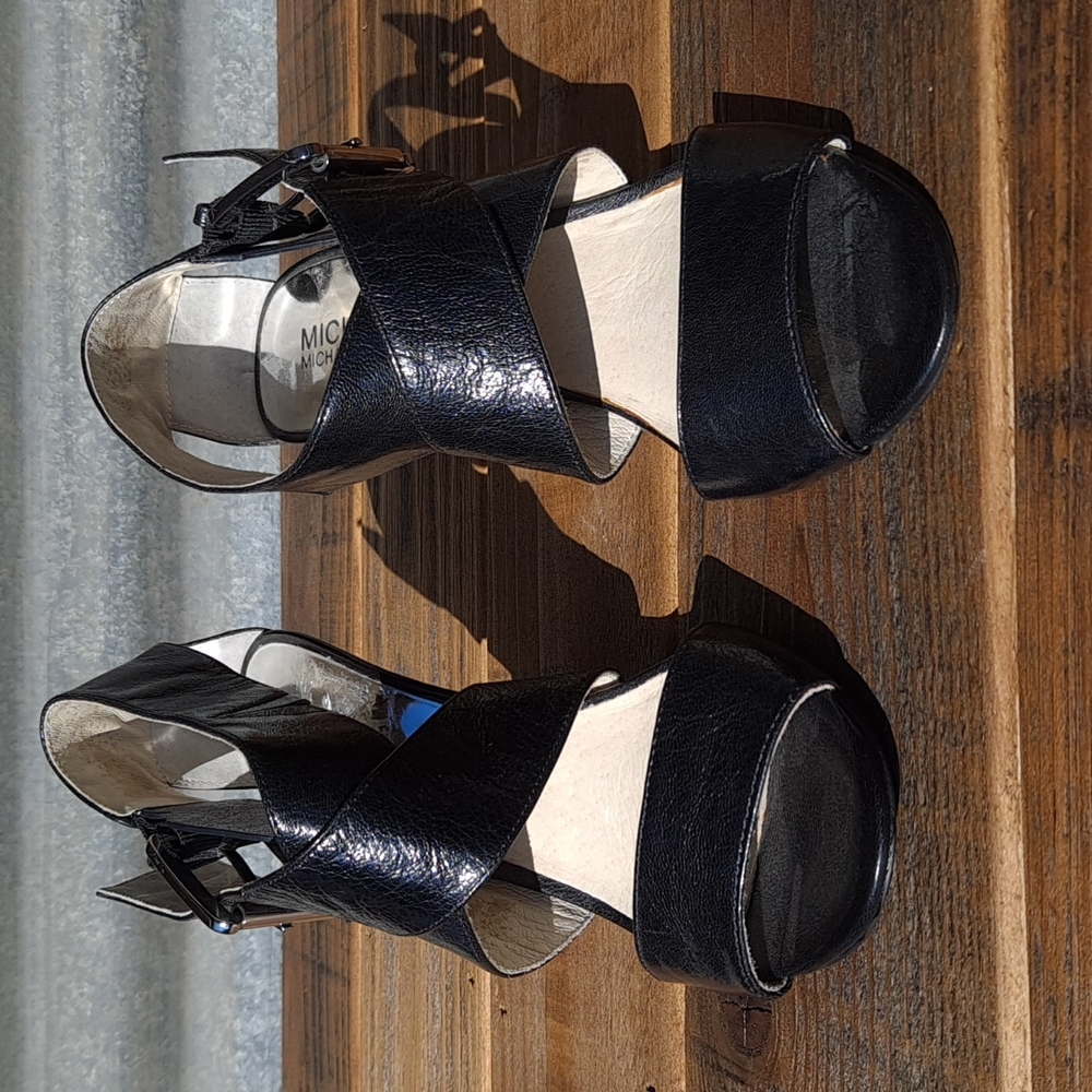Michael Kors Buckle Strap Heels Size 7